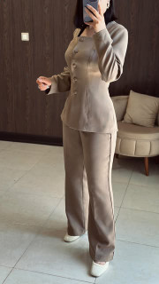 ست کت و شلوار مزونی سوپر کرپ